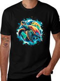 Turtle Planet Graphic Tee - Save the Earth