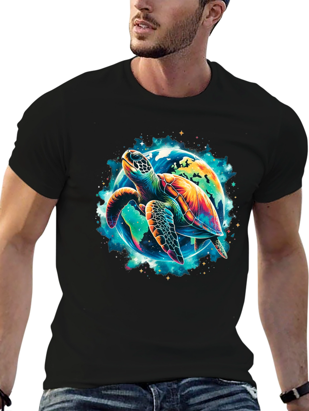 Turtle Planet Graphic Tee - Save the Earth