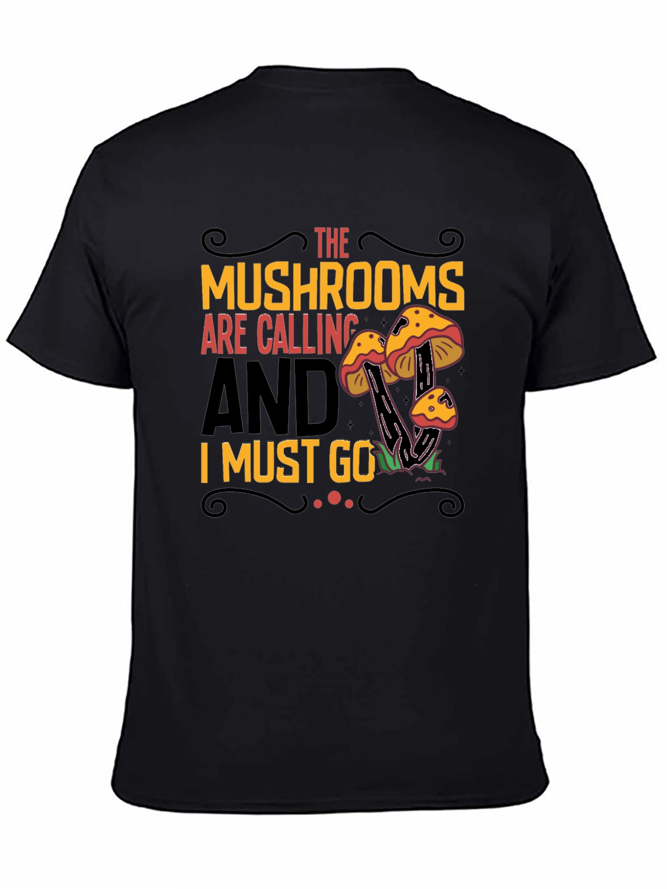 Mushroom Calling Graphic Tee - Nature Lovers Shirt