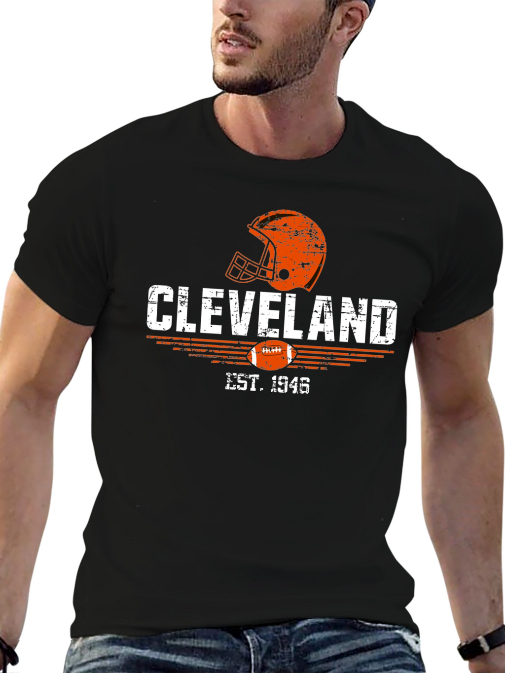 Cleveland Est. 1946 Football Helmet T-Shirt