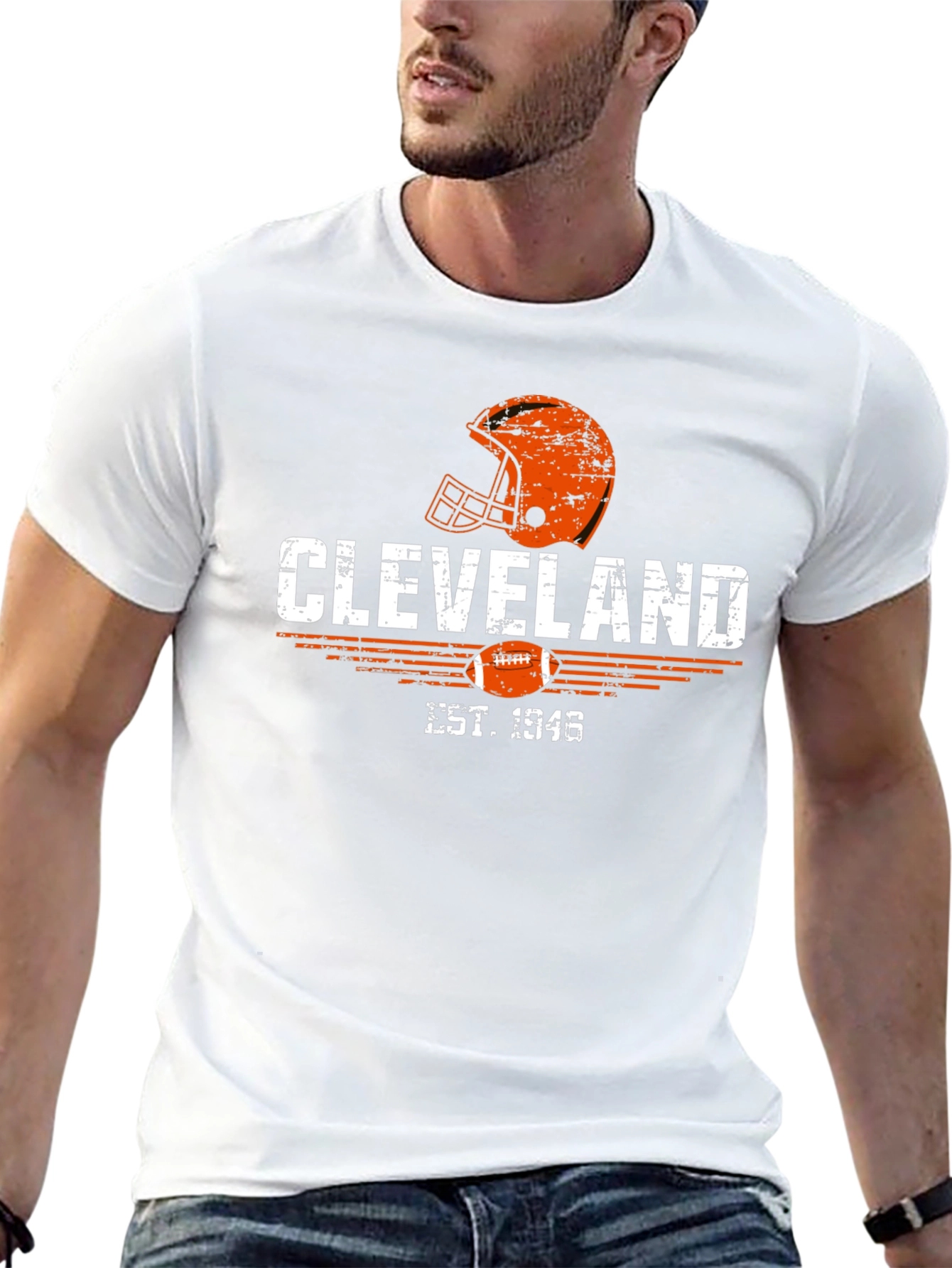 Cleveland Est. 1946 Football Helmet T-Shirt