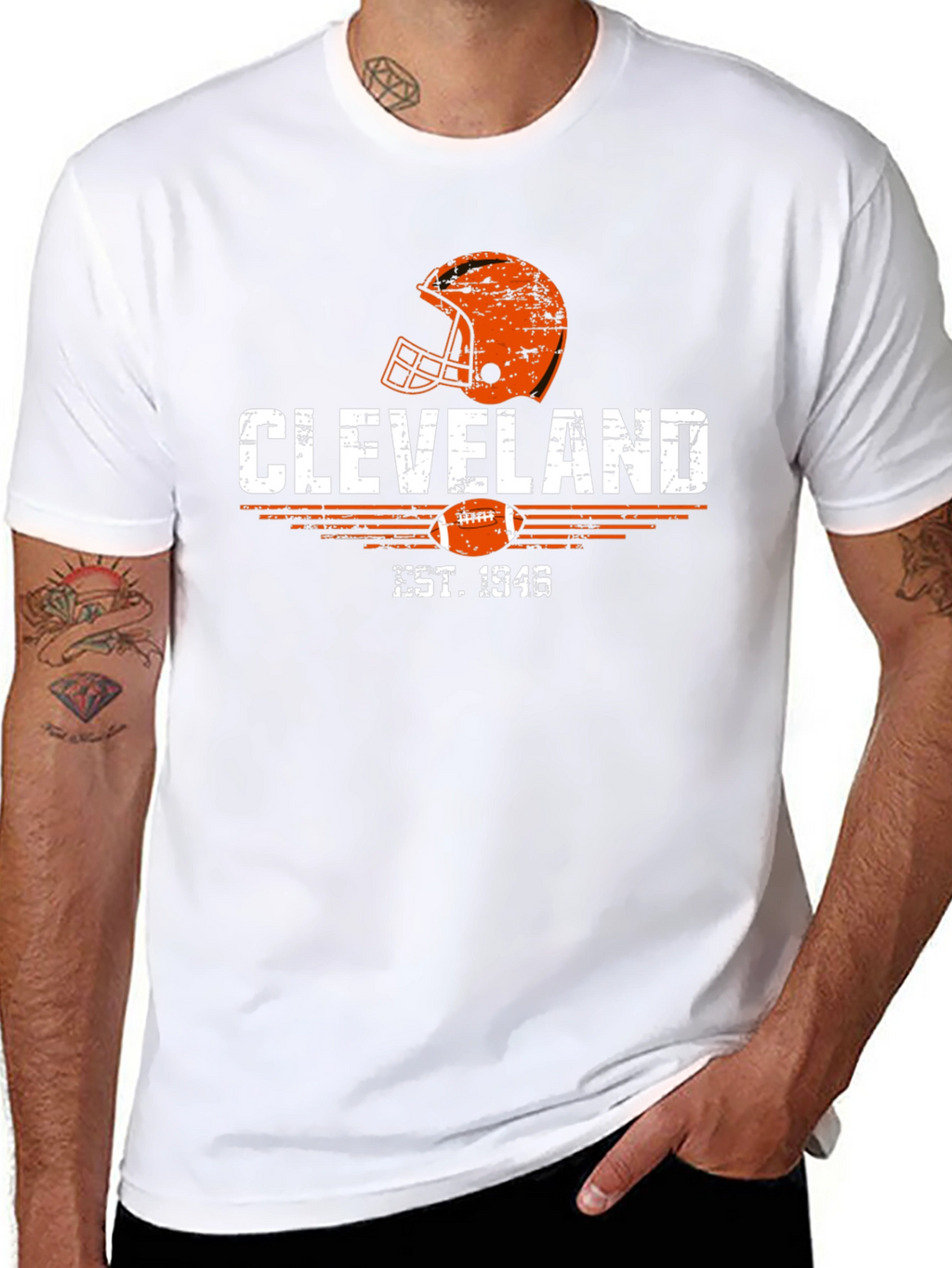 Cleveland Est. 1946 Football Helmet T-Shirt