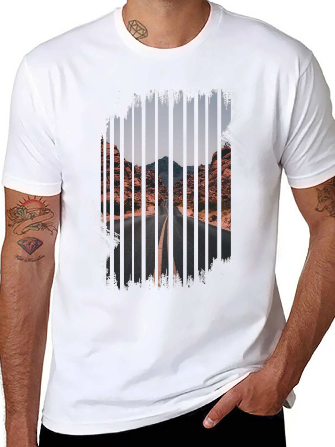 Road Trip T-Shirt - Desert Mountain View
