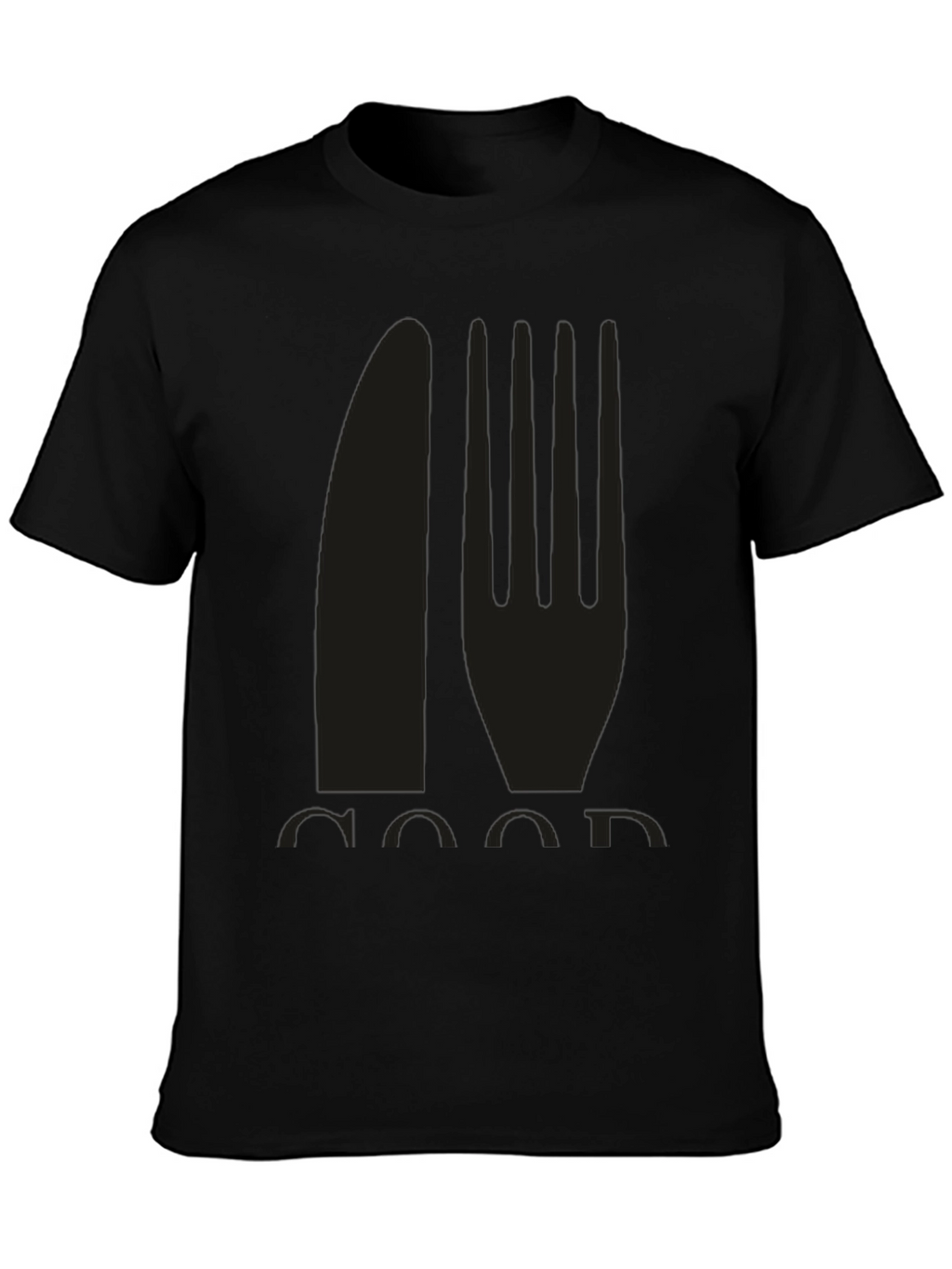 Foodie T-Shirt - Knife and Fork Graphic