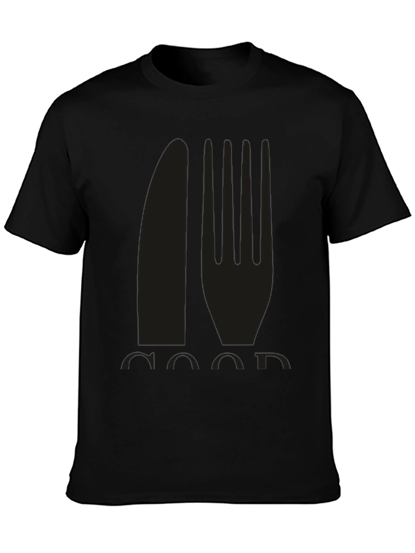 Foodie T-Shirt - Knife and Fork Graphic