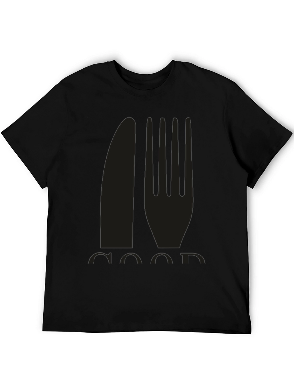 Foodie T-Shirt - Knife and Fork Graphic