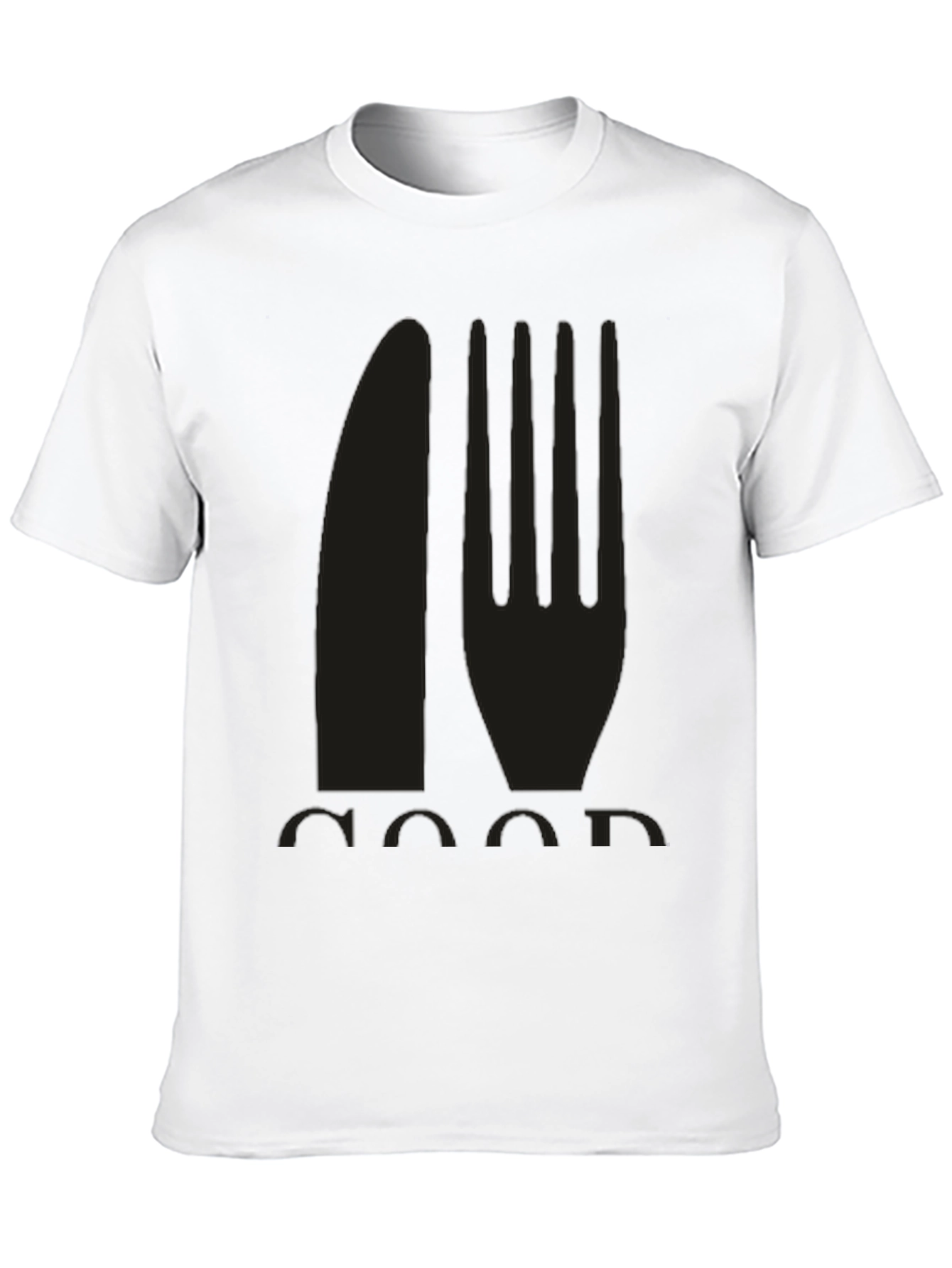 Foodie T-Shirt - Knife and Fork Graphic
