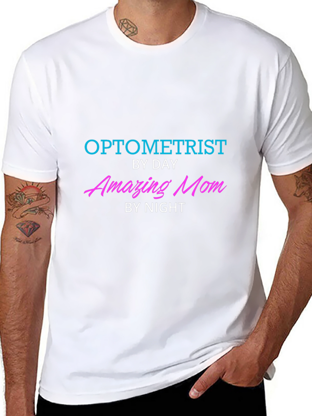 Optometrist By Day Amazing Mom By Night T-Shirt