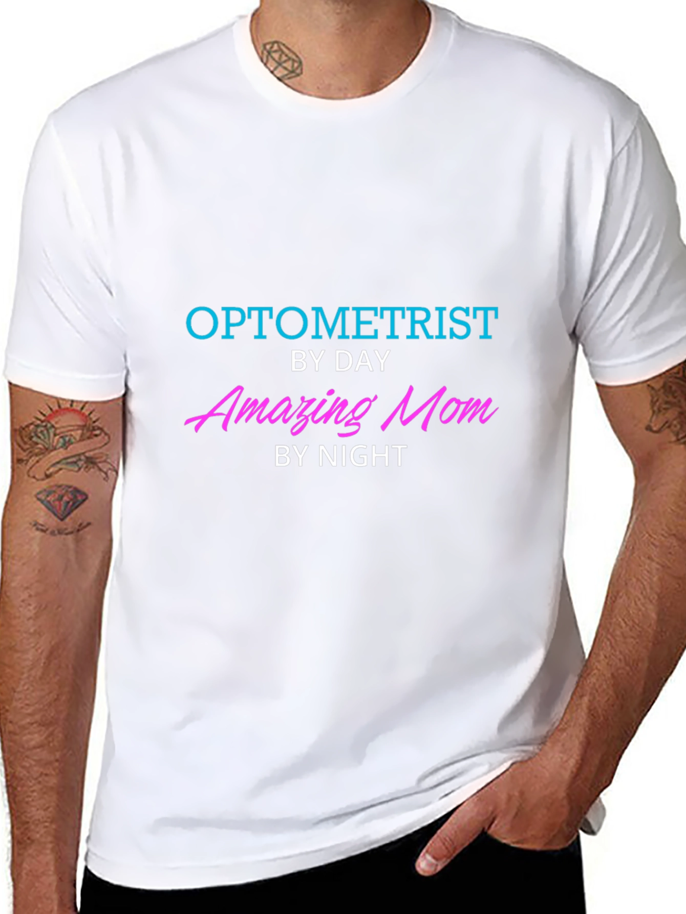 Optometrist By Day Amazing Mom By Night T-Shirt