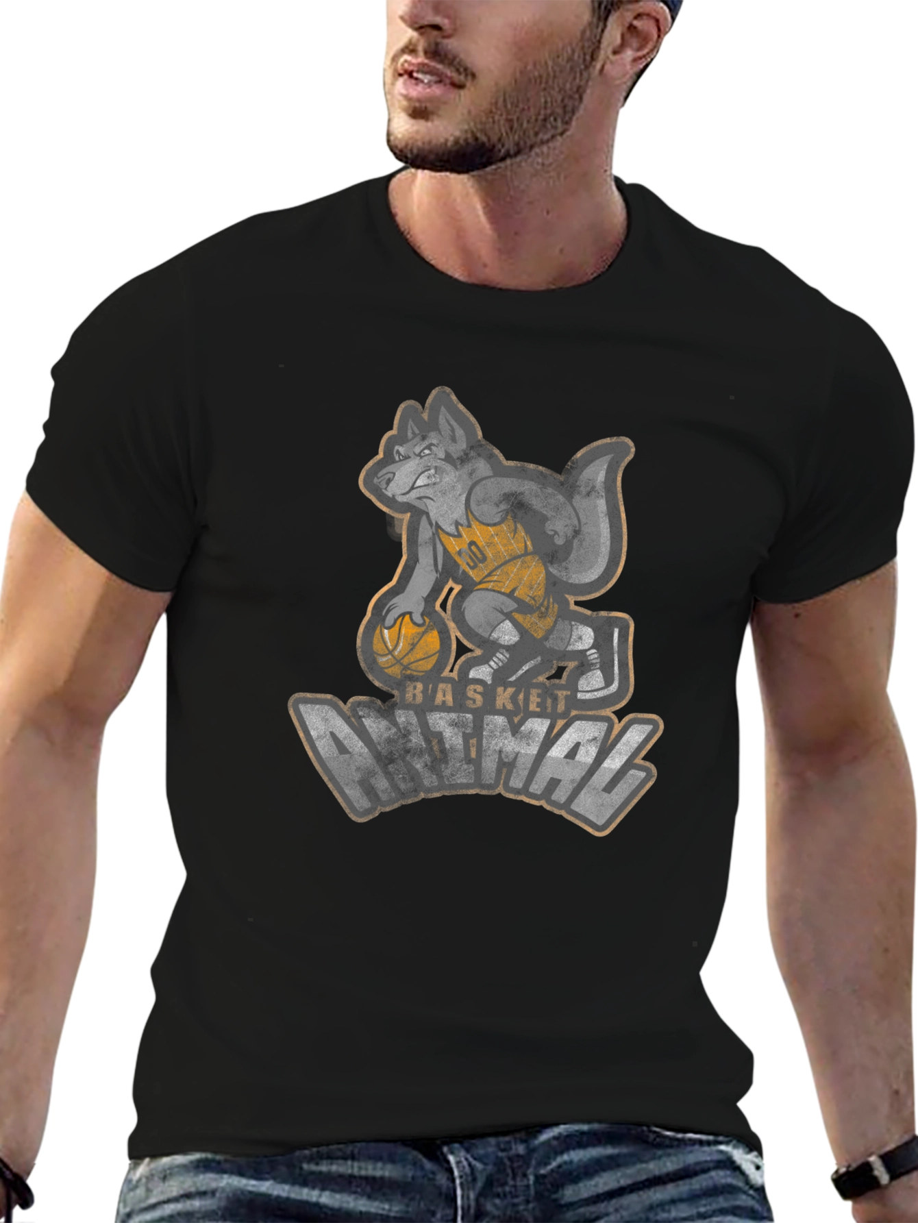 Basketball Animal Graphic Tee