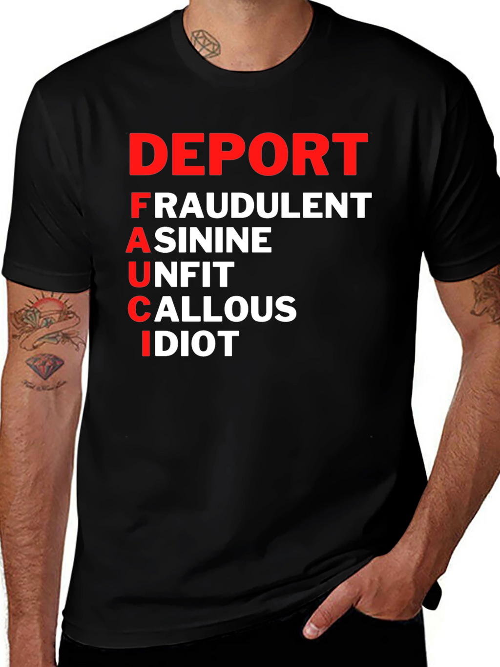 Deport Fauci T-Shirt: Bold Political Statement Tee