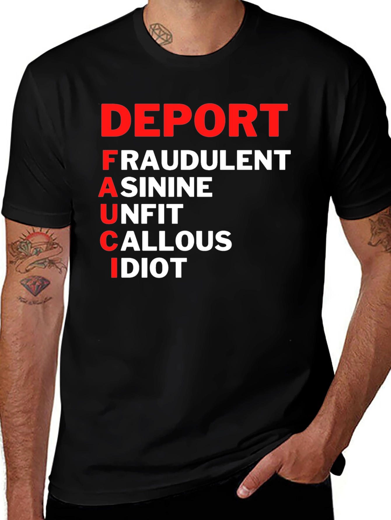 Deport Fauci T-Shirt: Bold Political Statement Tee