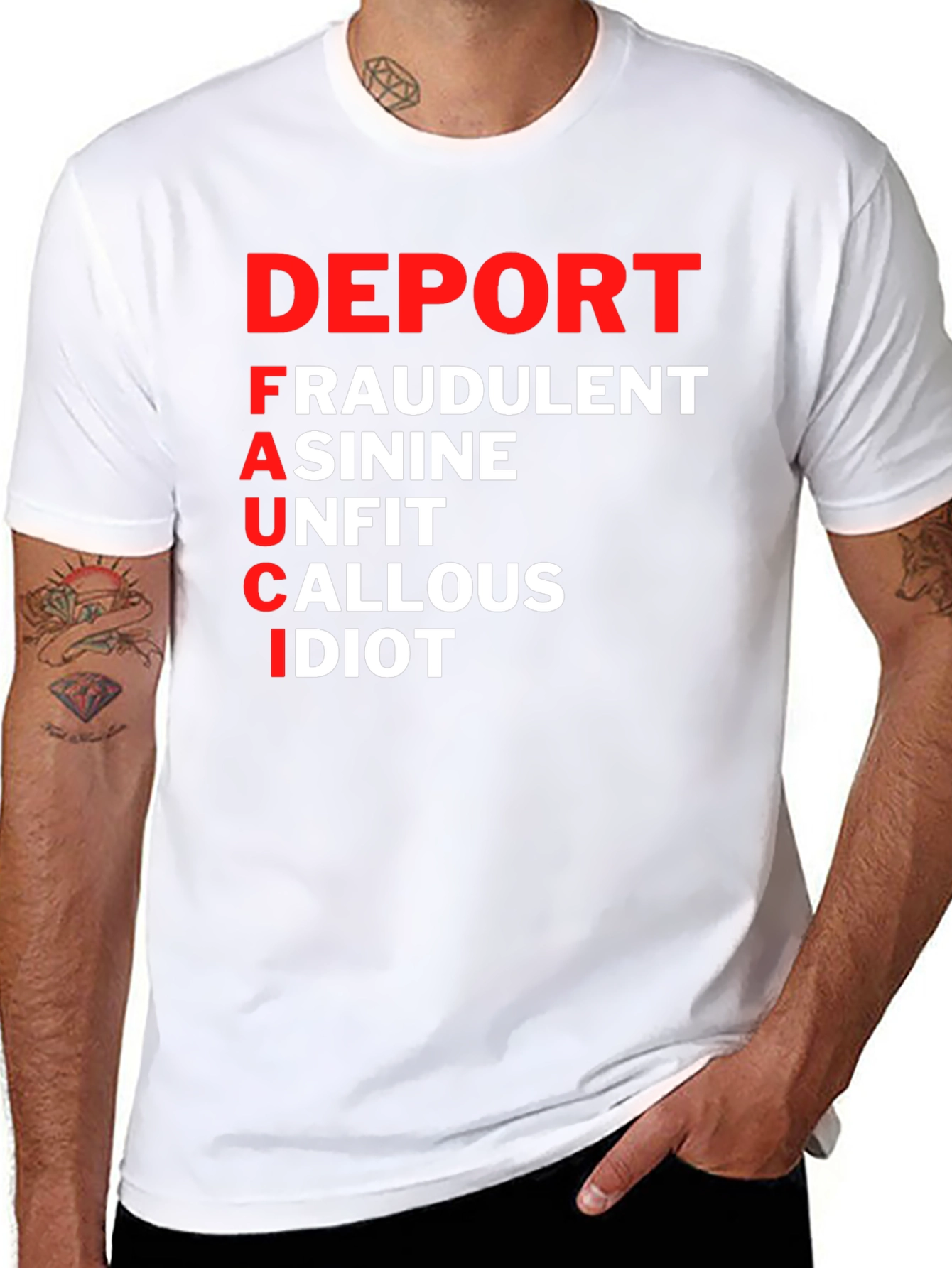 Deport Fauci T-Shirt: Bold Political Statement Tee