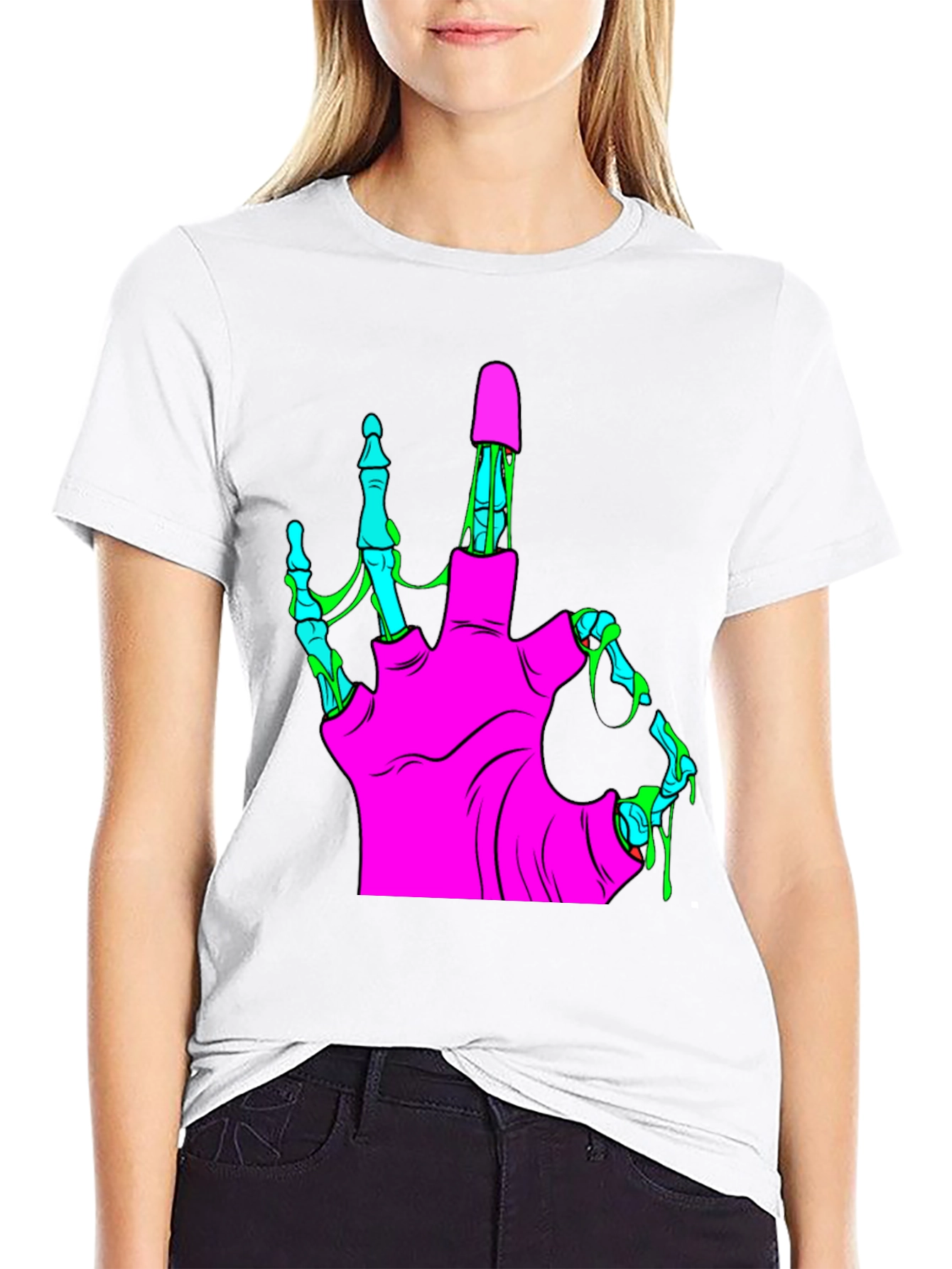Zombie Hand Graphic Tee - Cool Halloween T-Shirt
