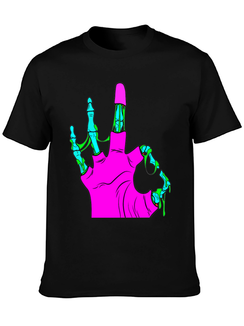 Zombie Hand Graphic Tee - Cool Halloween T-Shirt