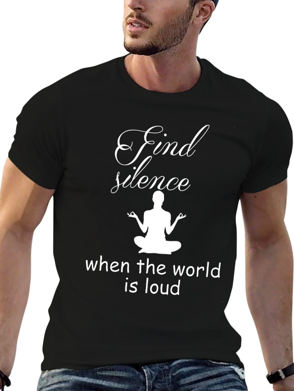 Find Silence Yoga Graphic Tee - Relaxed Fit