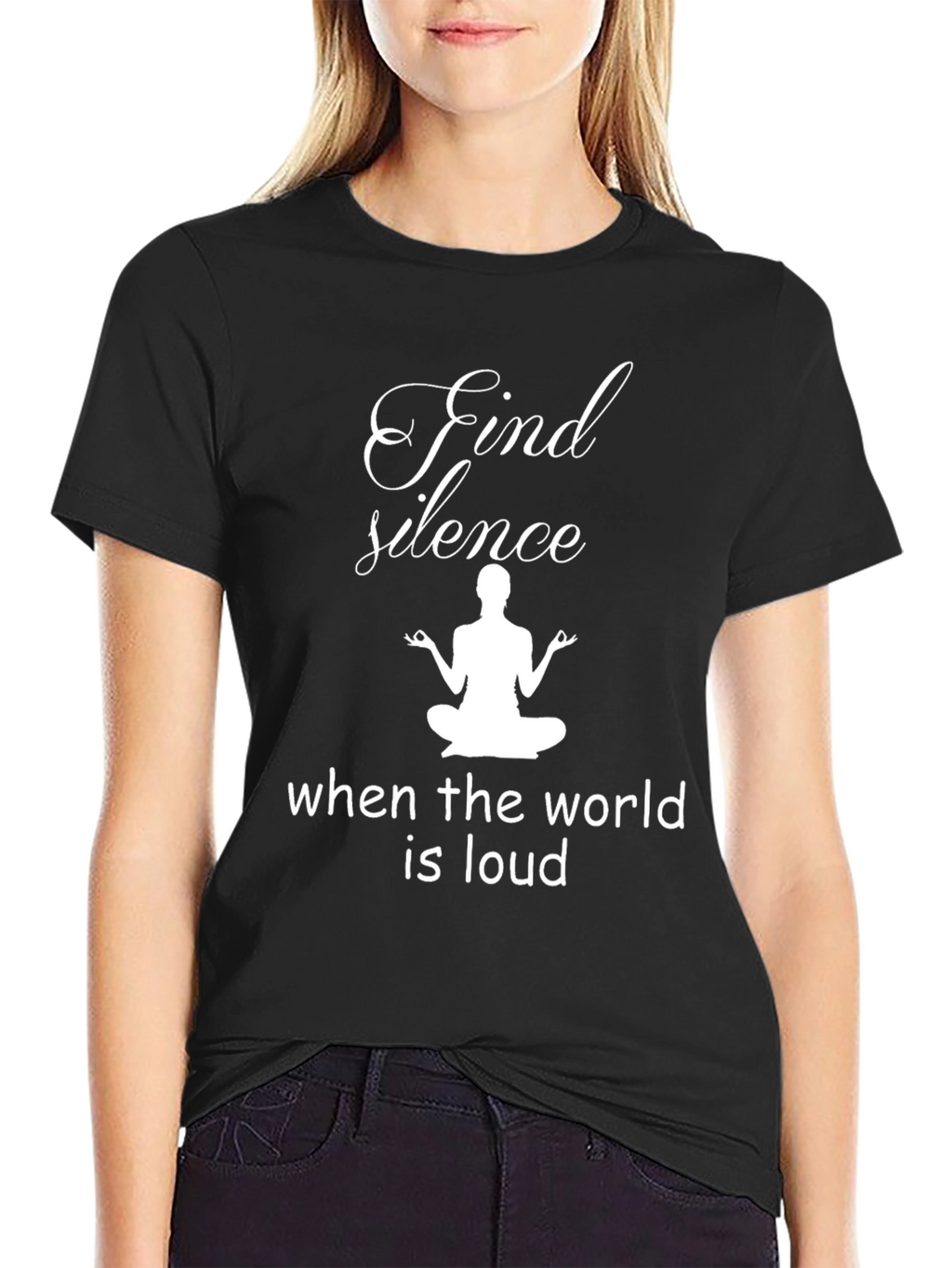 Find Silence Yoga Graphic Tee - Relaxed Fit