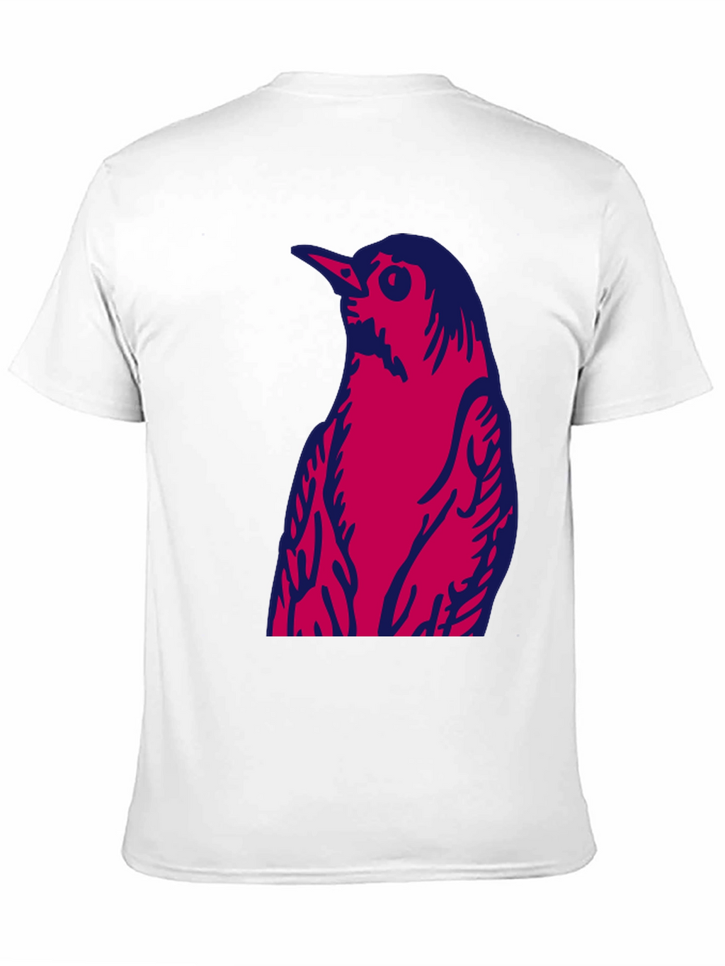 Bird Graphic Print Crew Neck T-Shirt