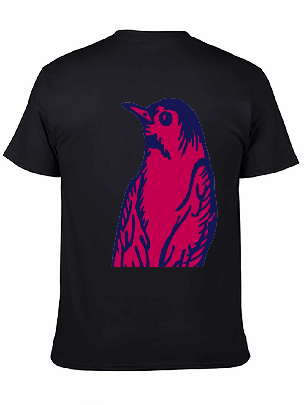 Bird Graphic Print Crew Neck T-Shirt