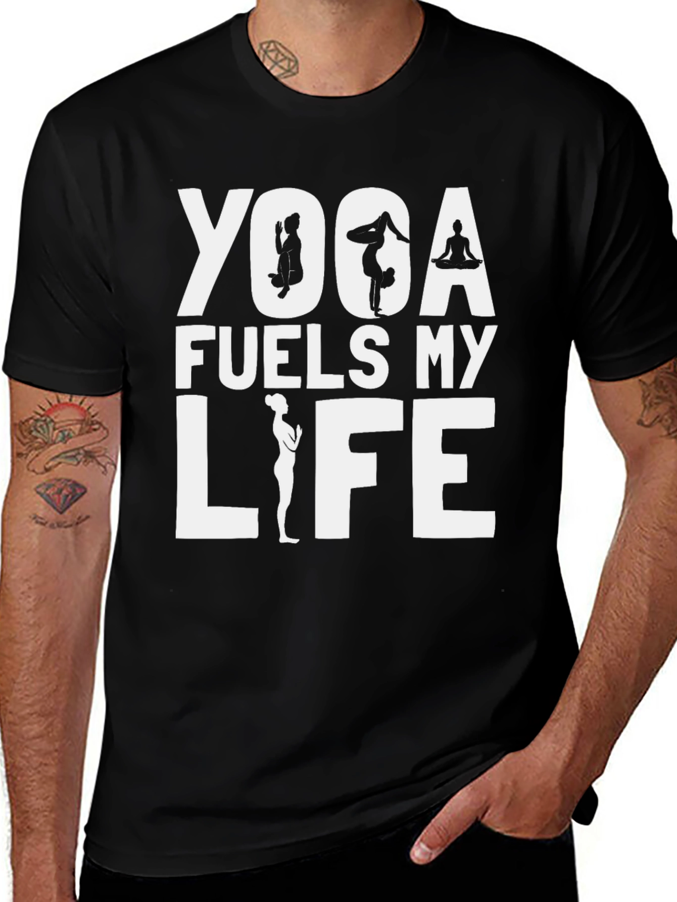 Yoga Fuels My Life T-Shirt - Fitness Apparel