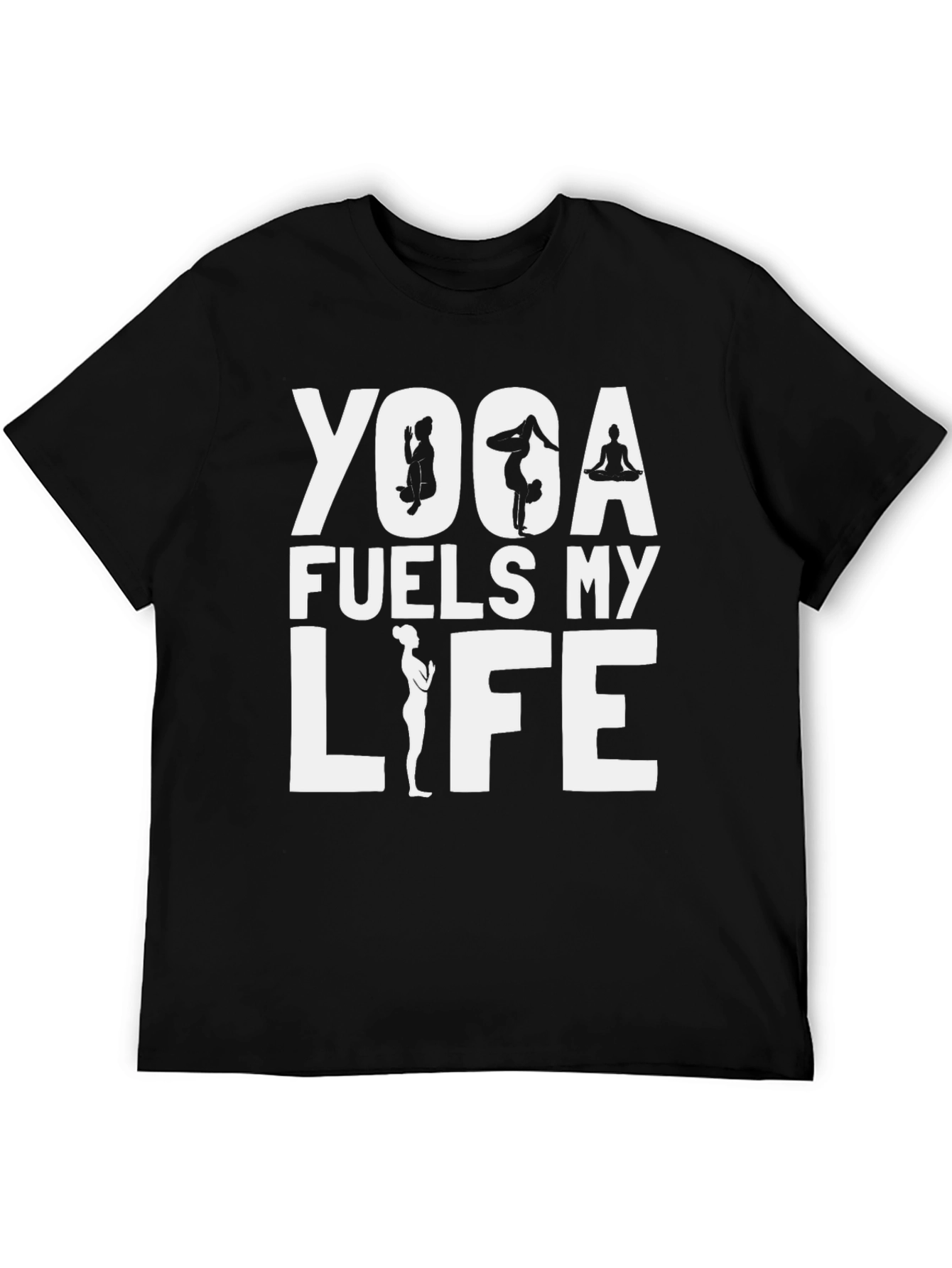 Yoga Fuels My Life T-Shirt - Fitness Apparel