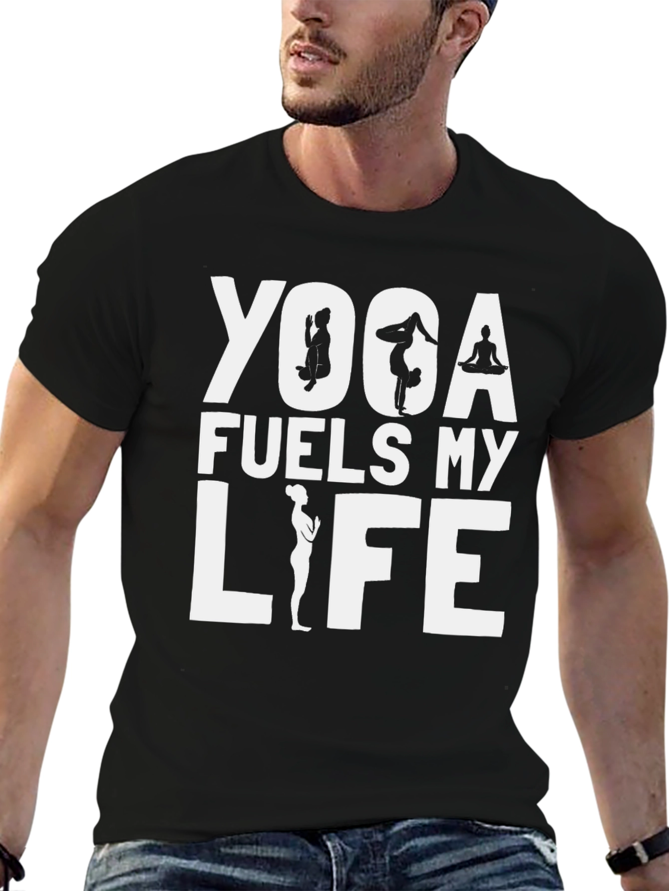 Yoga Fuels My Life T-Shirt - Fitness Apparel