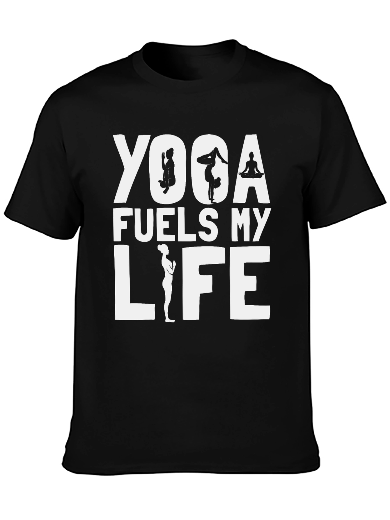 Yoga Fuels My Life T-Shirt - Fitness Apparel