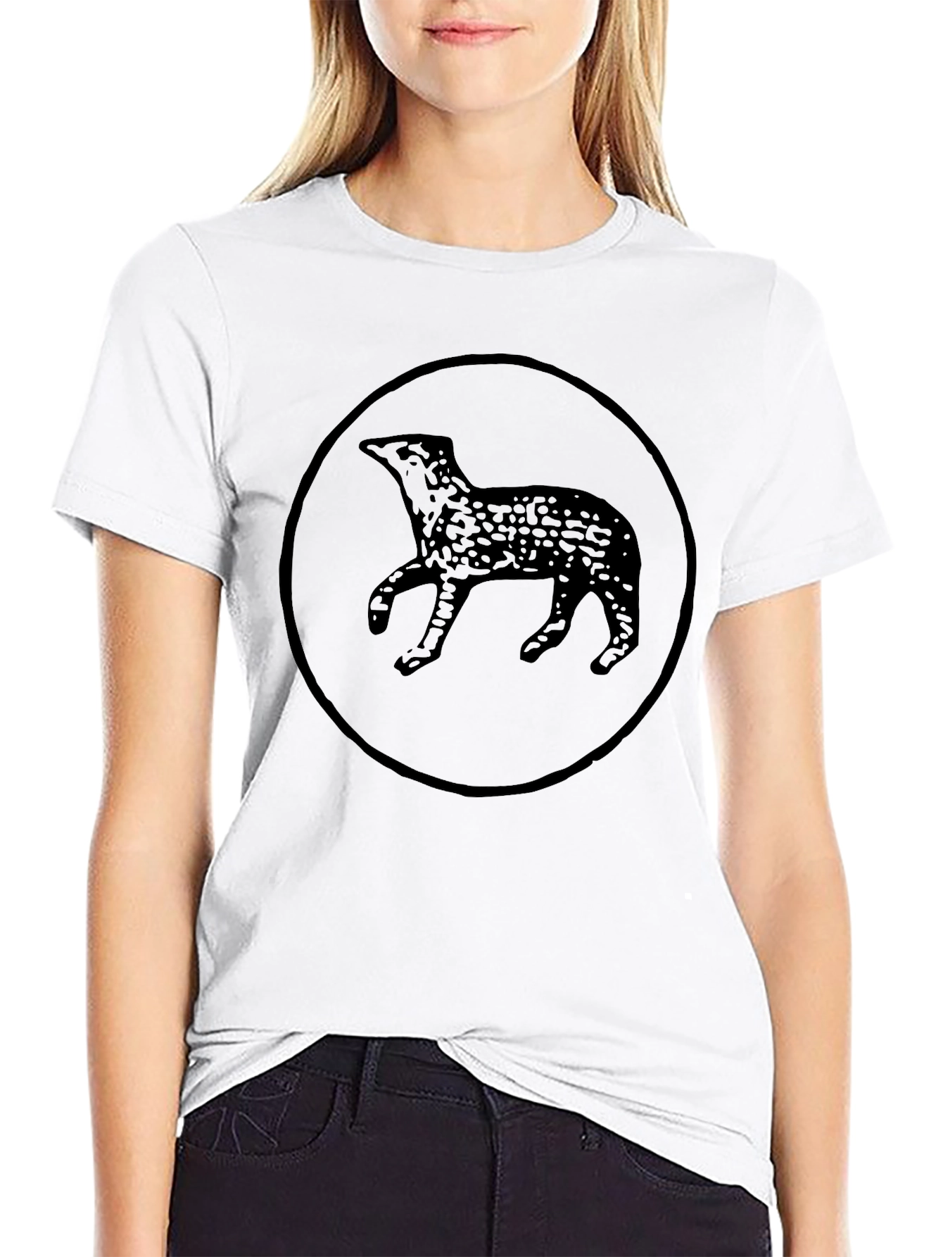 Mens Black Graphic Tee - Otter Design