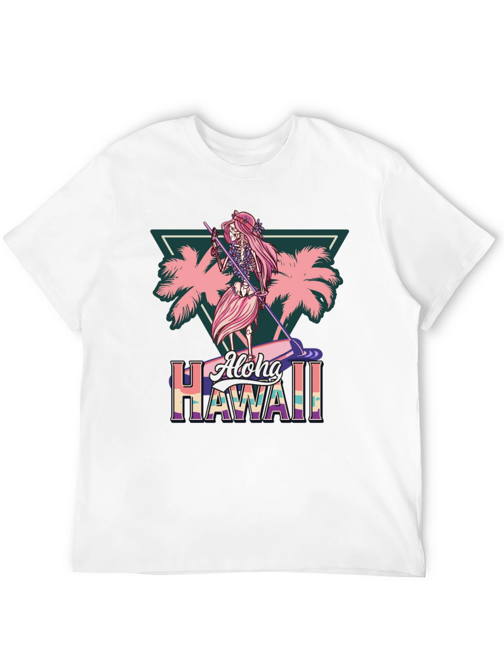 Aloha Hawaii Skeleton Surfer T-Shirt