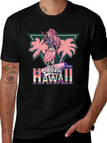 Aloha Hawaii Skeleton Surfer T-Shirt