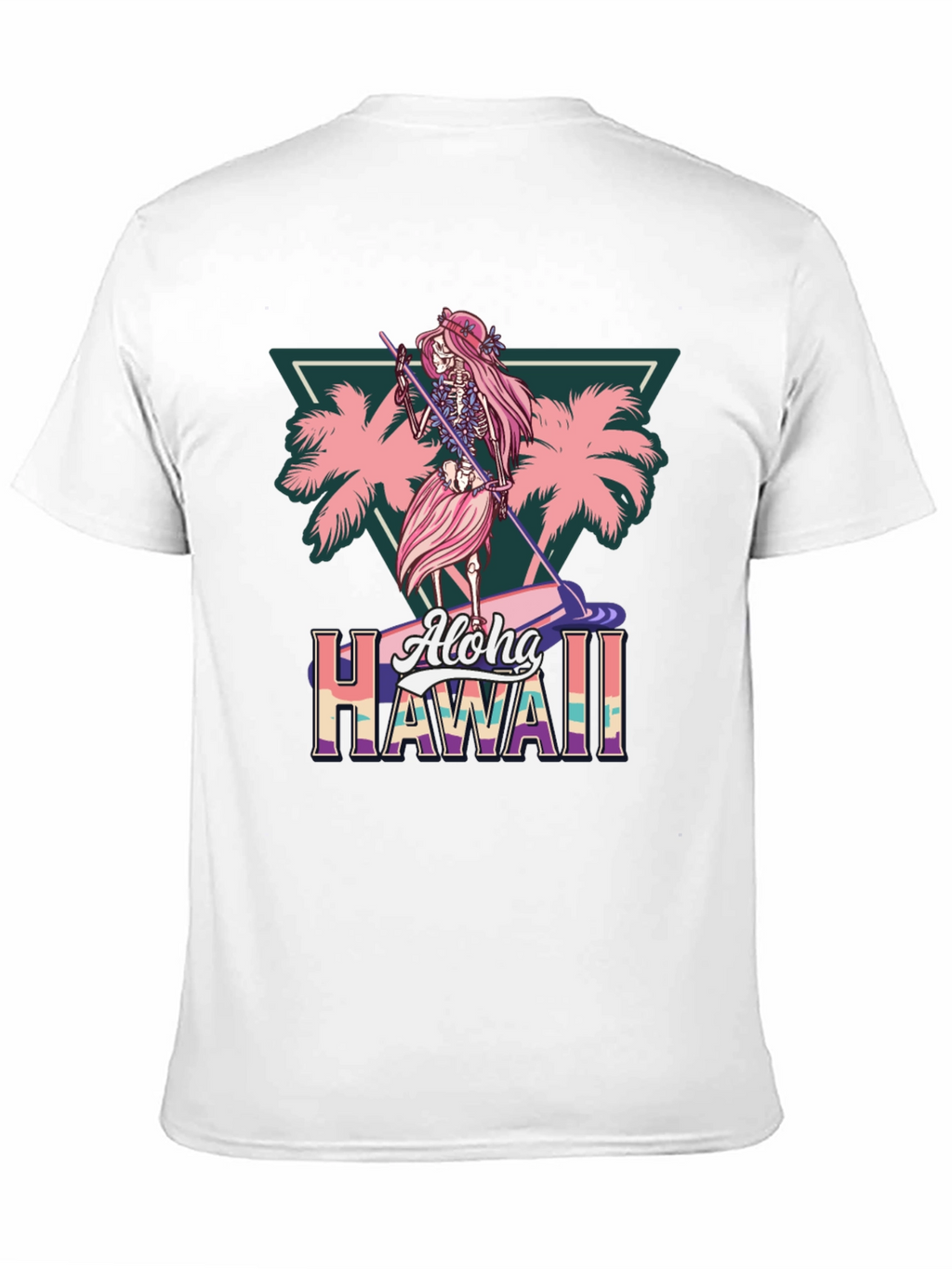 Aloha Hawaii Skeleton Surfer T-Shirt