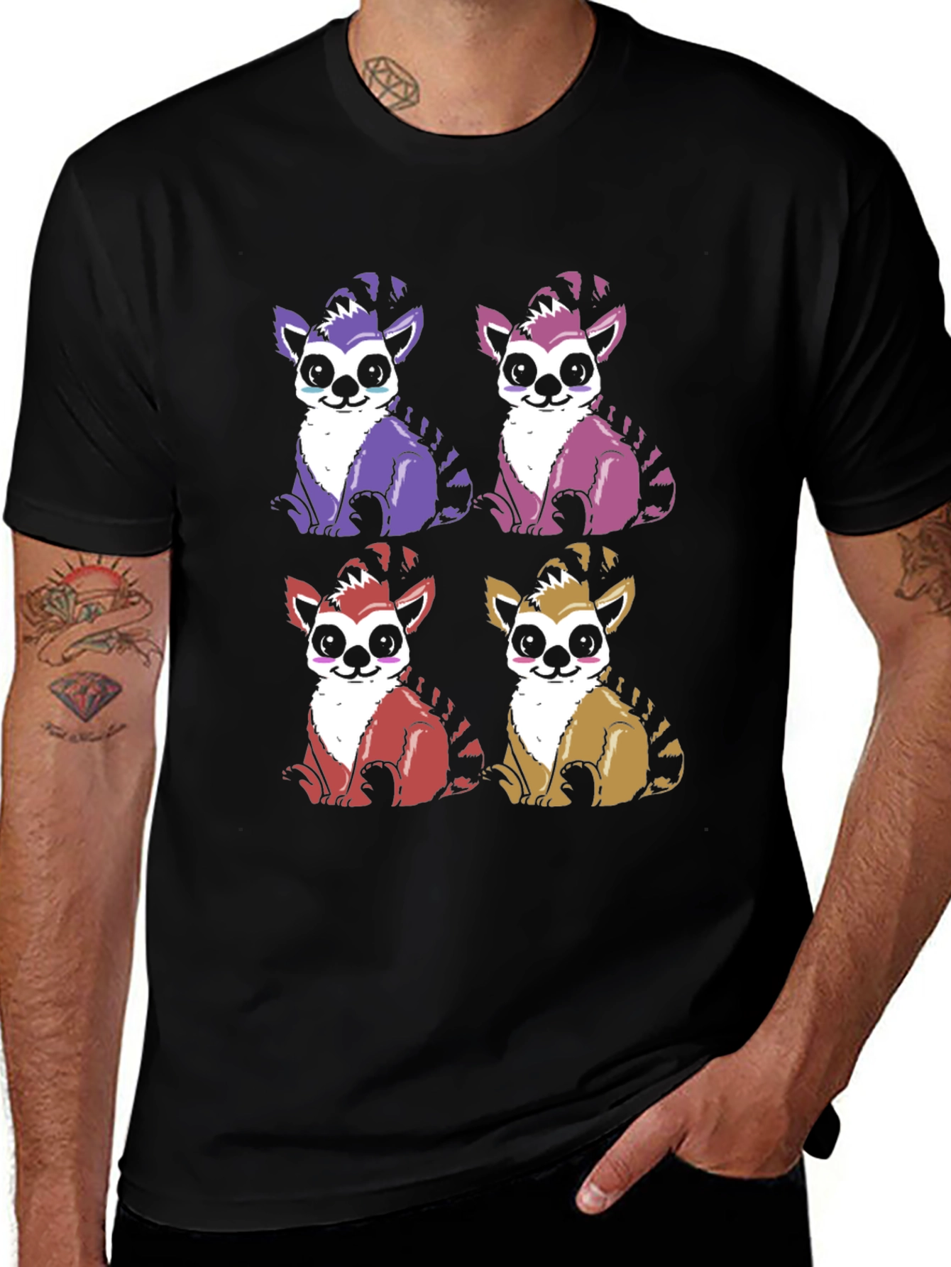 Lemur Graphic Print Tee