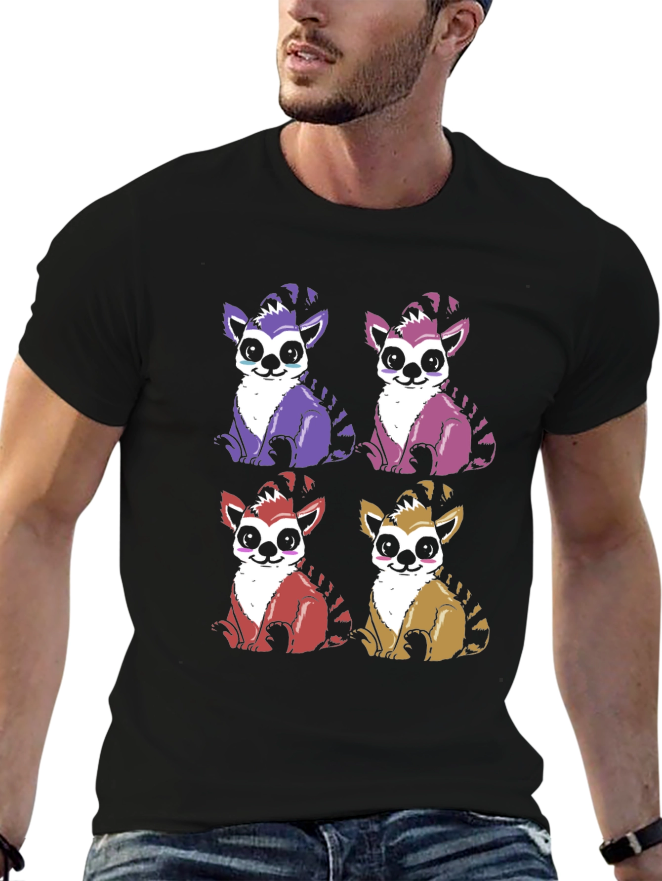 Lemur Graphic Print Tee