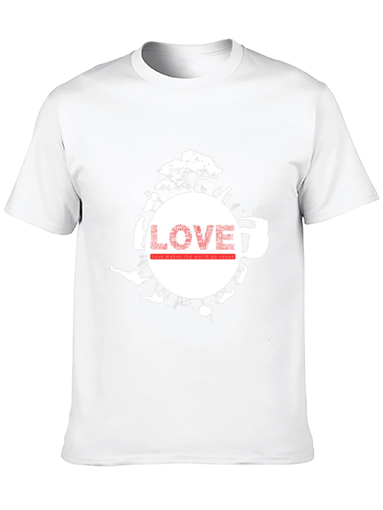 Love Makes the World Go Round Graphic Tee