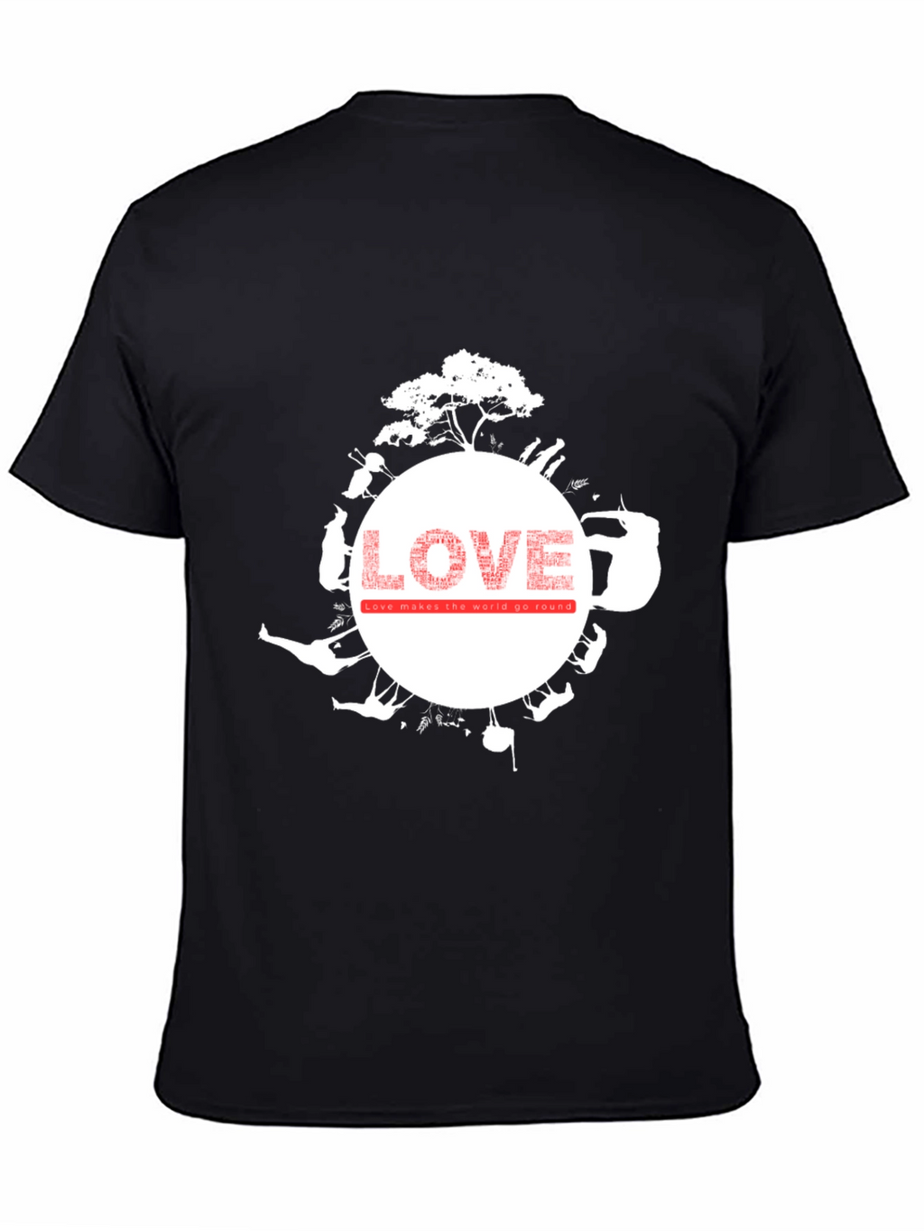 Love Makes the World Go Round Graphic Tee