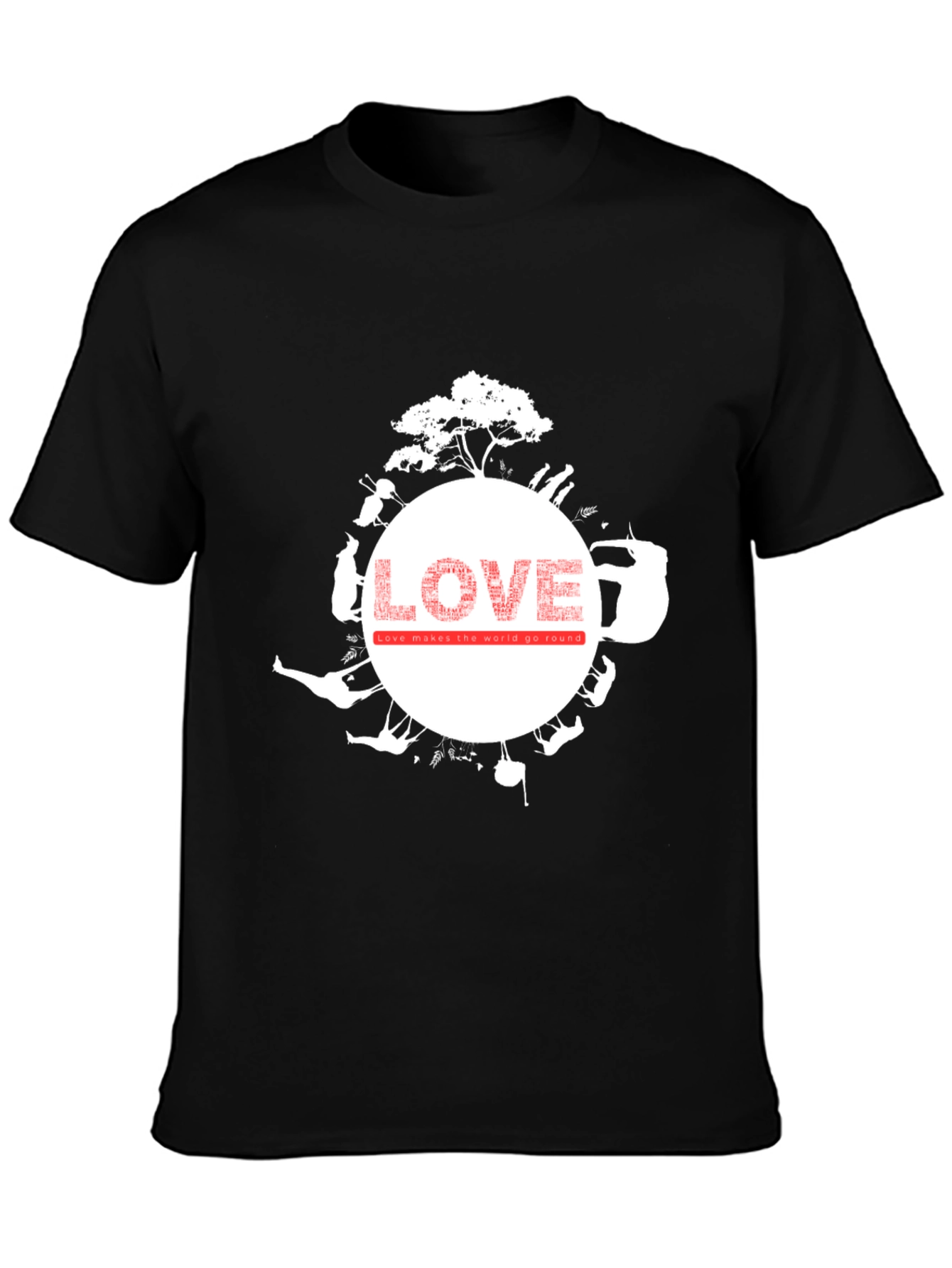 Love Makes the World Go Round Graphic Tee