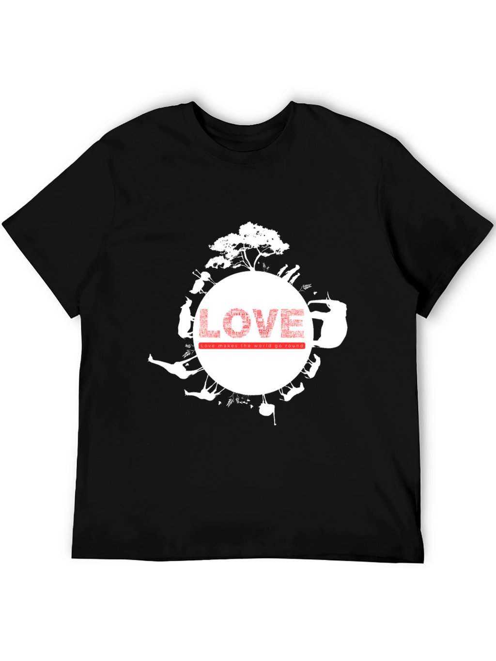 Love Makes the World Go Round Graphic Tee