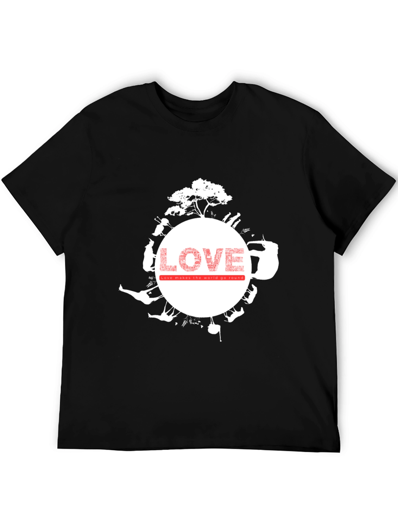 Love Makes the World Go Round Graphic Tee