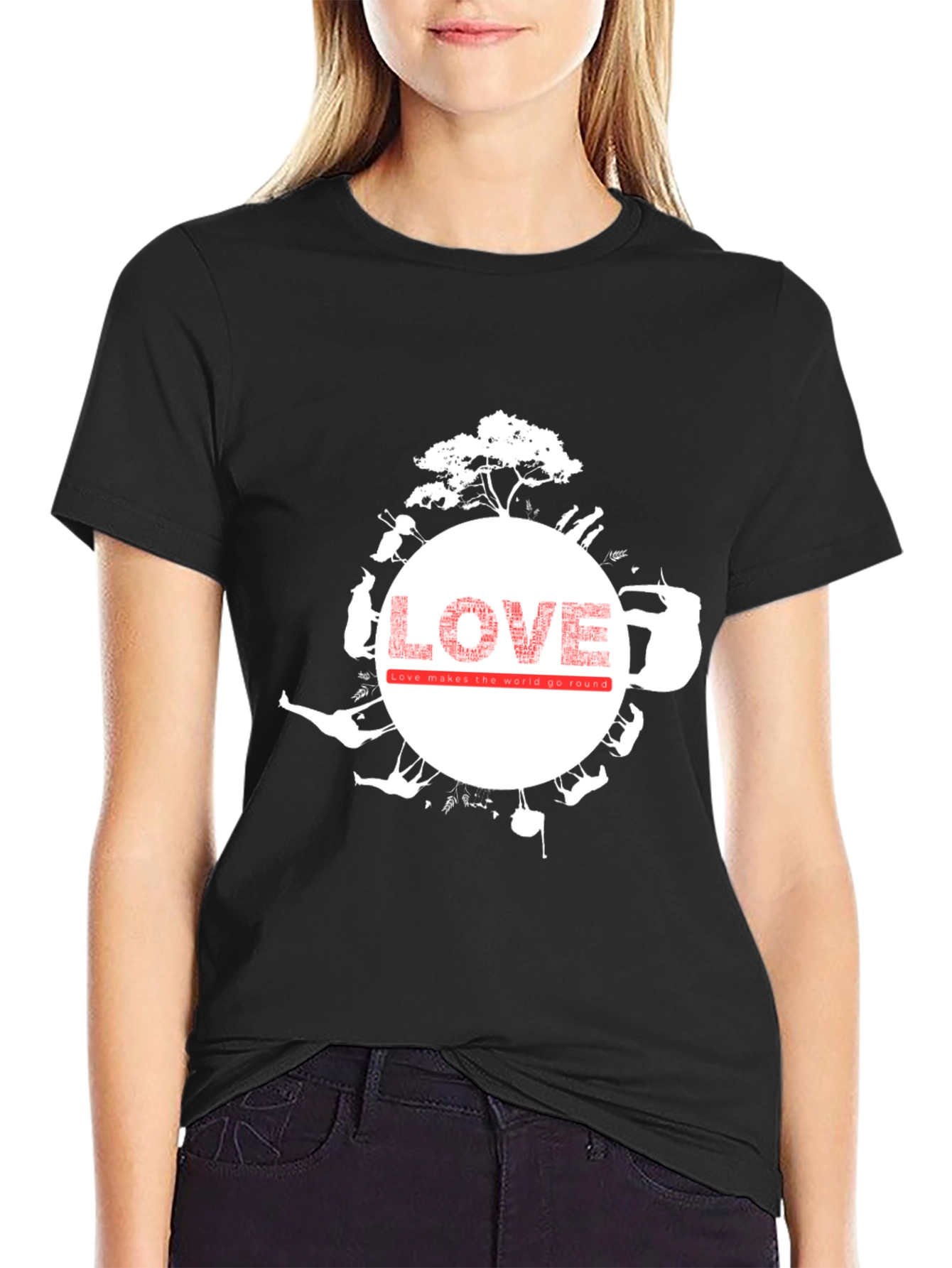 Love Makes the World Go Round Graphic Tee