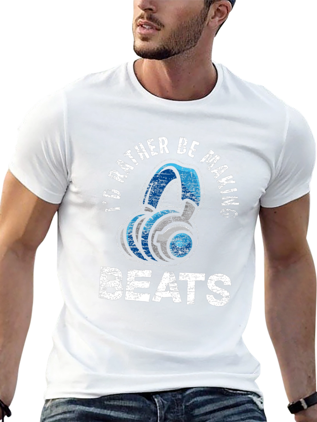 Id Rather Be Making Beats Graphic T-Shirt