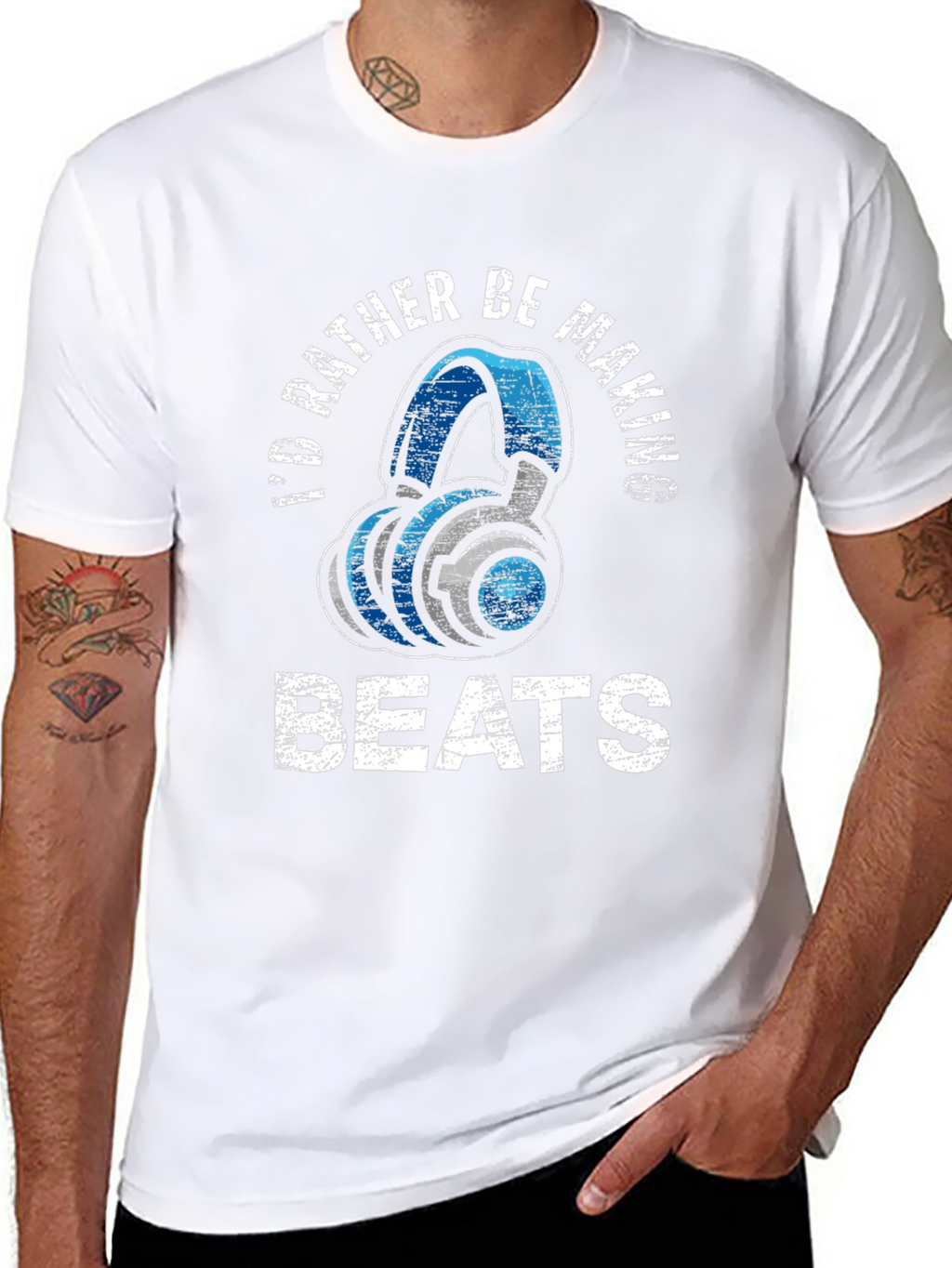 Id Rather Be Making Beats Graphic T-Shirt