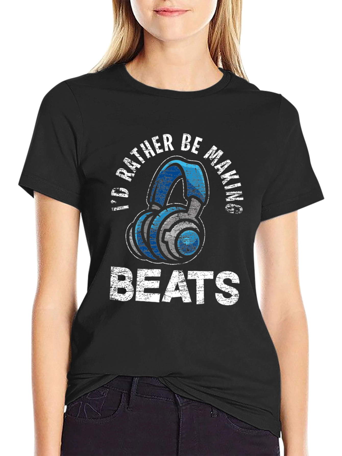 Id Rather Be Making Beats Graphic T-Shirt