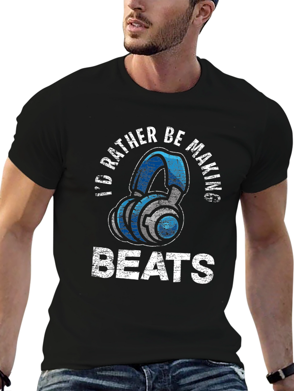 Id Rather Be Making Beats Graphic T-Shirt