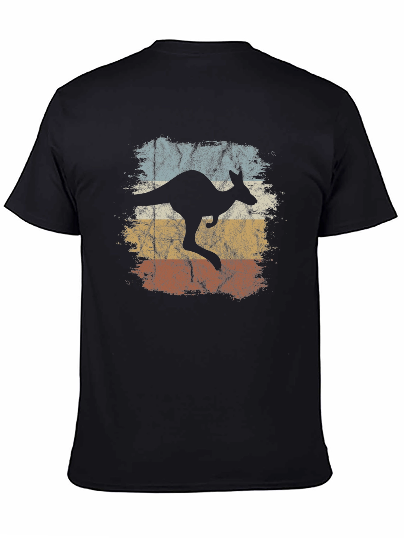 Retro Kangaroo Graphic T-Shirt - Vintage Style Tee