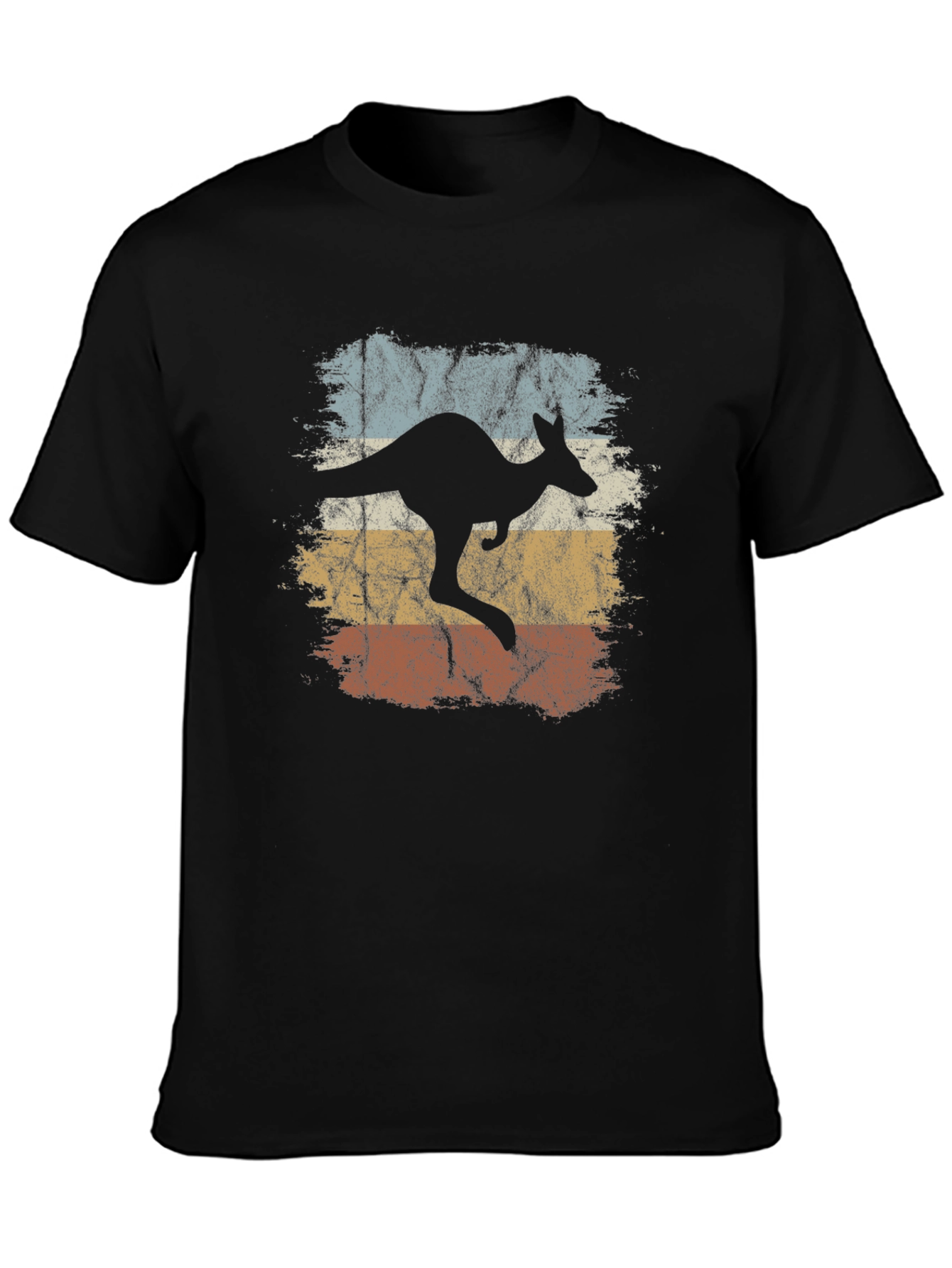 Retro Kangaroo Graphic T-Shirt - Vintage Style Tee