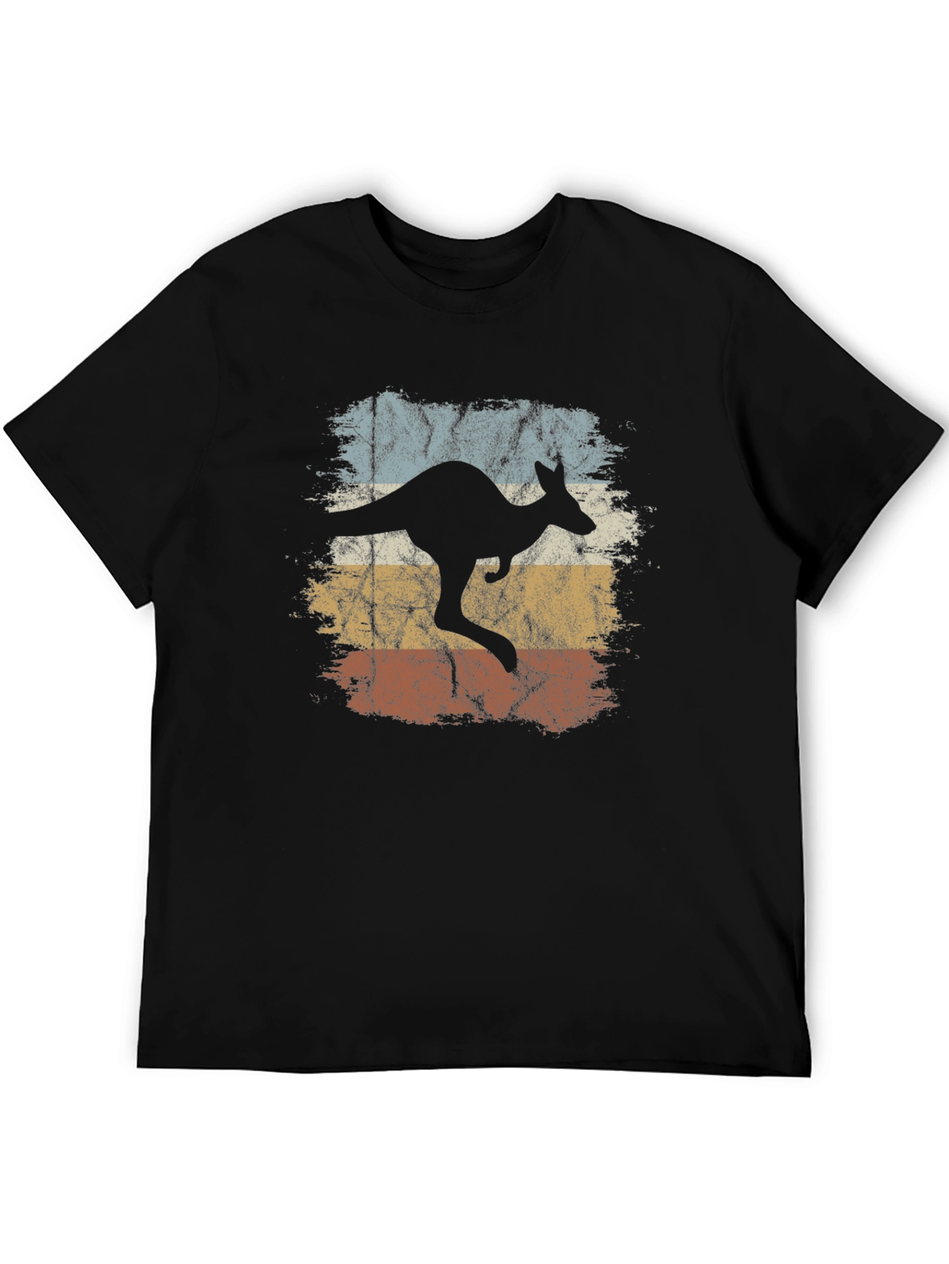 Retro Kangaroo Graphic T-Shirt - Vintage Style Tee
