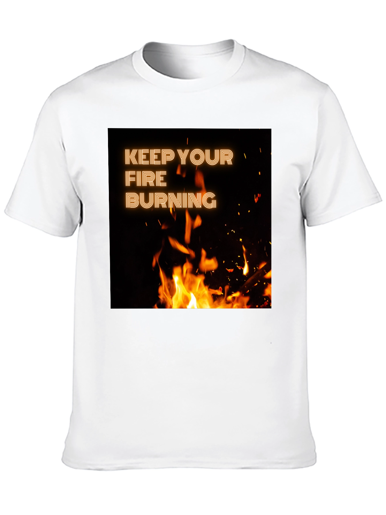 Keep Your Fire Burning Black T-Shirt