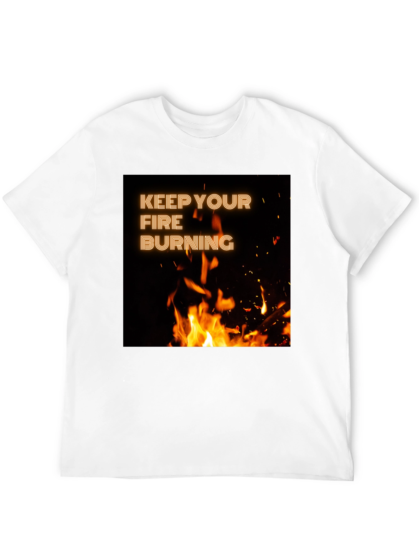 Keep Your Fire Burning Black T-Shirt