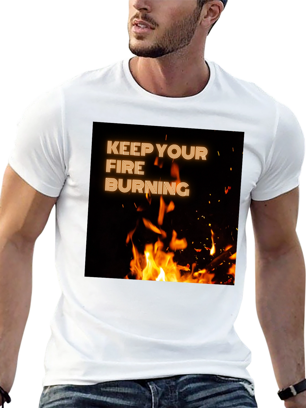 Keep Your Fire Burning Black T-Shirt