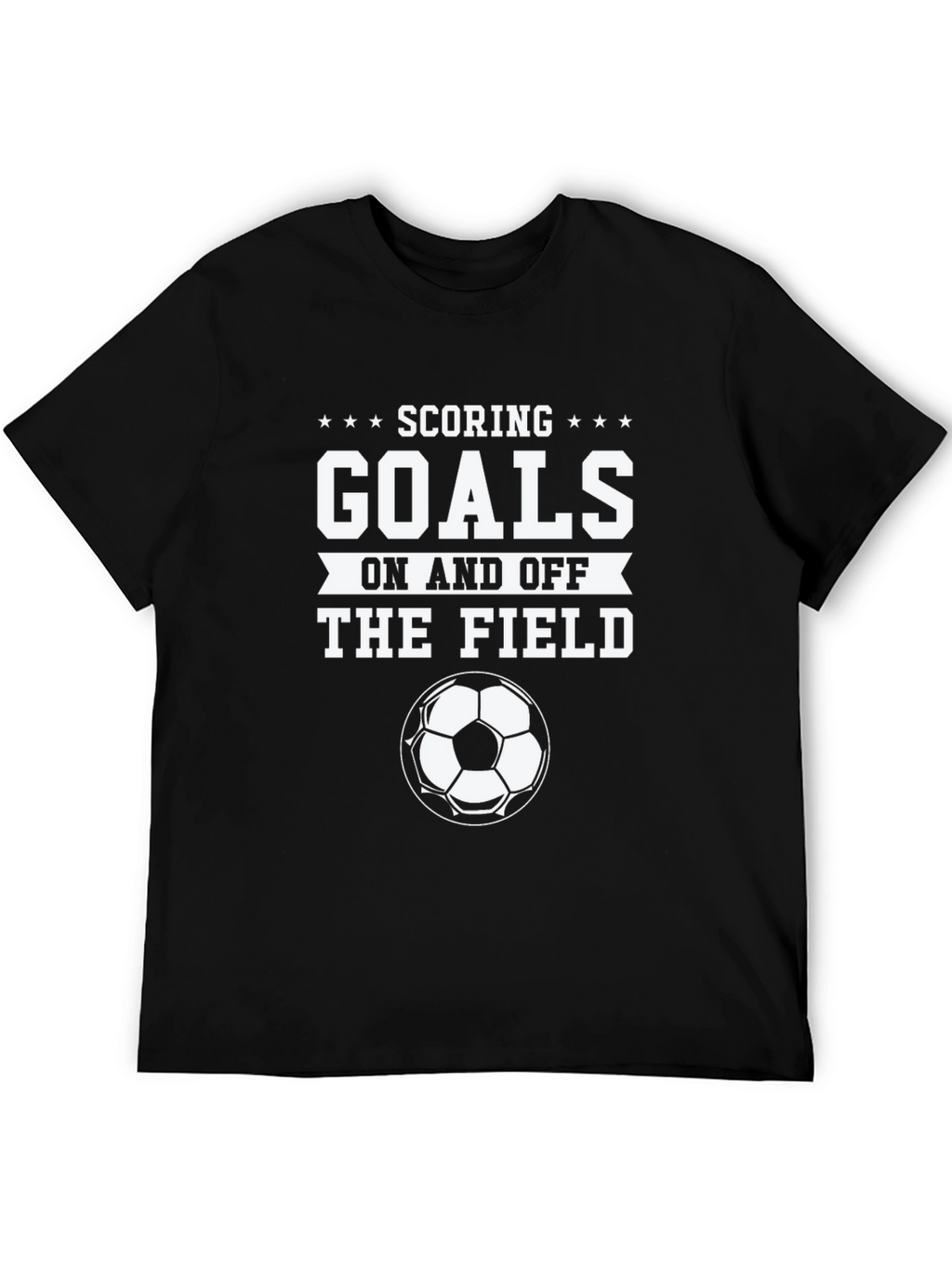 Scoring Goals Soccer T-Shirt - Black